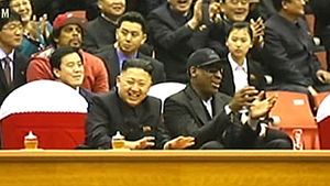北언론, 김정은-로드먼 만남 대대적 보도