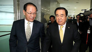 황우여-문희상 티타임&hellip;정부조직법 논의