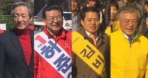 [영상] 휴일 잊은 민심잡기, 지원 유세도 불꽃 대결!