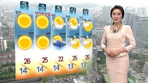 [날씨] 때이른 더위 주춤&hellip;중부 아침까지 비