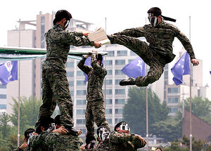 [핫포토] 현충일, 특전사들의 특공무술 시범