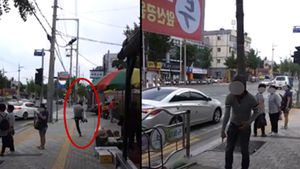 10대 '노점상 수박 걷어차기' 동영상 확산
