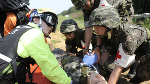 해병대, 민&middot;관&middot;군 합동 응급환자 헬기후송 훈련