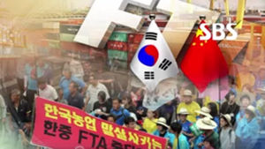 한&middot;중 FTA 협상 탄력&hellip;농민들, 대규모 반대 시위