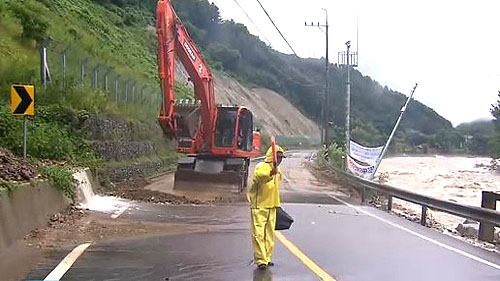 가평지역 집중호우로 피해 속출…이재민 발생