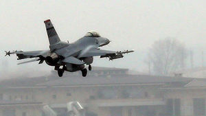 美공군, F-16 전투기 12대 한국 순환 배치