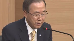 반기문 "시리아에 대한 서방 군사개입 신중해야"