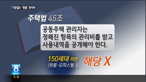 원룸 관리비