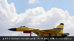 "중국, 항모 함재기 젠-15 대량생산 중"