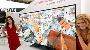LG전자, 세계 최대 '곡면 UHD 올레드TV' 첫선