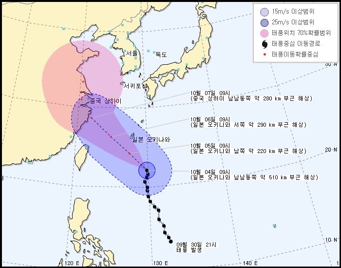 태풍 '피토' 진로