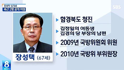장성택 프로필 캡쳐