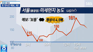 [그래픽] 빗나간 미세먼지 예보&hellip;대책없나?
