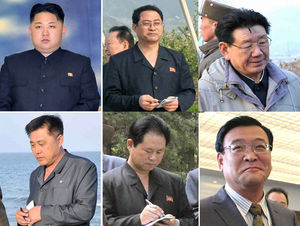 [핫포토] 장성택 숙청 전 함께했던 김정은 측근 '5인방'