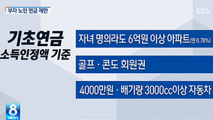 [그래픽] 타워팰리스 거주 '부자 노인' 기초연금 못 받는다