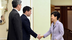 박 대통령, 美 잠재적 대선주자 루비오 의원 접견