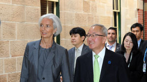 [핫포토] 라가르드 IMF 총재 만난 현오석 부총리