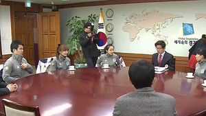 [수도권] 경기도, 여자 컬링 선수들 격려