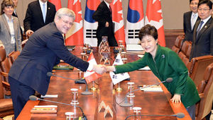 한&middot;캐나다 FTA 타결&hellip;北 핵&middot;탄도미사일 포기촉구