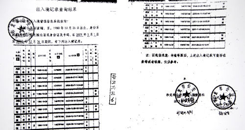 간첩사건 위조문서
