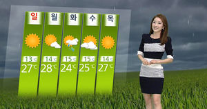 [날씨] 주말에도 '땡볕 더위'&hellip;일교차 유의