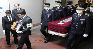 [현장 포토] '의인' 승무원 양대홍 씨 영결식 엄수