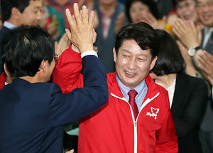권영진 야외 열린취임식&hellip;김관용 독도서 태권도 시범