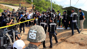 임 병장, 총기난사 사건 재연&hellip;감정 북받치기도