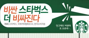 [인포그래픽] 비싼 스타벅스 더 비싸진다&hellip;원인은?