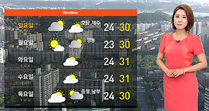 [날씨] 주말 동안 동해안과 제주, 태풍 '할롱'의 간접 영향