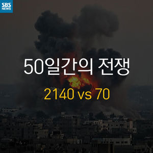 [카드 뉴스] 70 vs 2143&hellip; 이스라엘-하마스 50일간의 전쟁