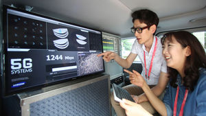 [핫포토] 삼성전자, 고속 주행 중 5G 시연 성공