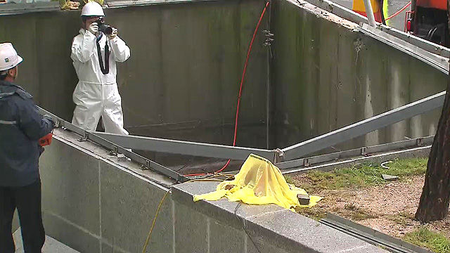 환풍구 받침대 하중 실험…