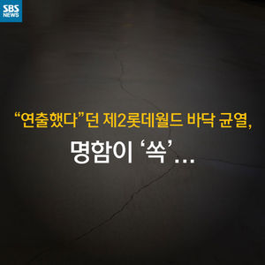 [카드 뉴스] 연출한 디자인? 제2 롯데월드 바닥 균열 논란