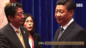 [생생영상] 2년 반 만의 중&middot;일 정상회담&hellip;시진핑 '굳은 표정'