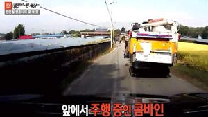 [블랙박스] 추월하는 차량 보지 못한 콤바인, 책임은?