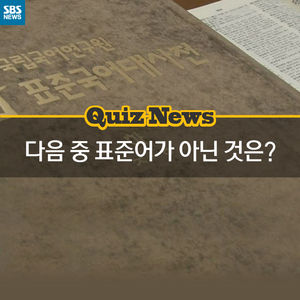 [카드 뉴스] 퀴즈 뉴스- 다음 중 표준어는 무엇일까요?