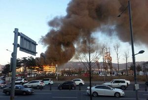 [슬라이드 포토] 양주 마트서 가스 폭발 화재&hellip;1명 사망