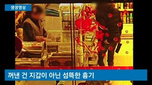 [생생영상] 지갑 꺼내는 척하더니 커다란 흉기를 '턱'