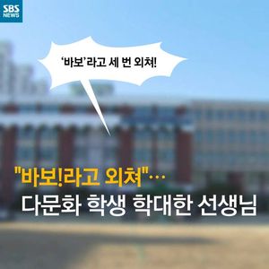 [카드뉴스] "얘한테 '바보'라고 외쳐!" 다문화 학생 학대한 담임교사