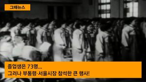[그때뉴스] 한복 입고 부통령에 시장도 오던 '그때' 졸업식