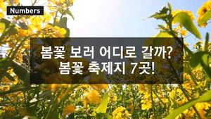 [넘버스] 꽃 축제 한눈에&hellip;봄나들이 어디로 갈까?