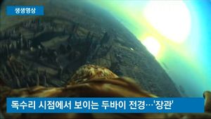 [생생영상] 하늘 나는 독수리가 본 두바이&hellip;주위 전경 '장관'