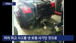 [자막뉴스] 보험금 노린 '람보르기니 사고'&hellip;짜 맞춘 사기극