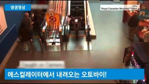 [생생영상] 쇼핑몰 휘젓고 다닌 오토바이&hellip;영화 같은 추격전