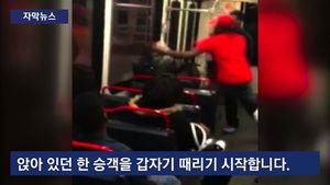 [자막뉴스] "묻는 말에 대답 안 해" 승객 폭행&hellip;무서운 美 지하철