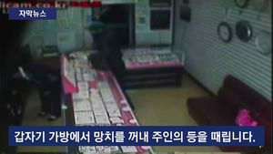 [자막뉴스] 갑자기 망치로 위협&hellip;대낮에 금은방 턴 강도
