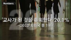 [넘버스] 교사 20% "선생님이 된 걸 후회"&hellip;우울한 스승의 날