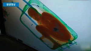 [생생영상] 가방 안에 숨은 8살 소년&hellip;X레이 검사에 '덜미'