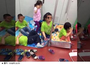 [월드리포트] 지하철에 돗자리 깔고 노는 아이들&hellip;'자녀 교육' 안녕하십니까?